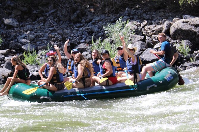 1/2 Day Whitewater Rafting Trip near Boise, ID - Calm water, swimming, and Payette River scenery