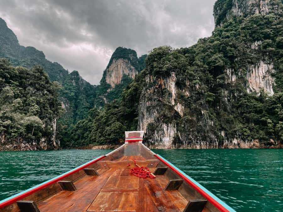 2 Days Khao Sok with Overnight at Cheow Lan Lake Raft House - Feeding and bathing elephants near Phuket