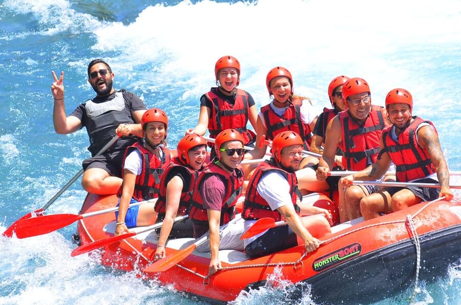 3in1 Combo Tour: Rafting&Buggy&Zipline Tour - Ziplining over the river