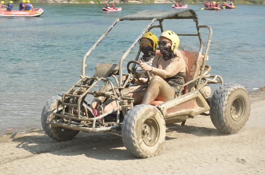 3in1 Combo Tour: Rafting&Buggy&Zipline Tour - River lunch with a practical menu