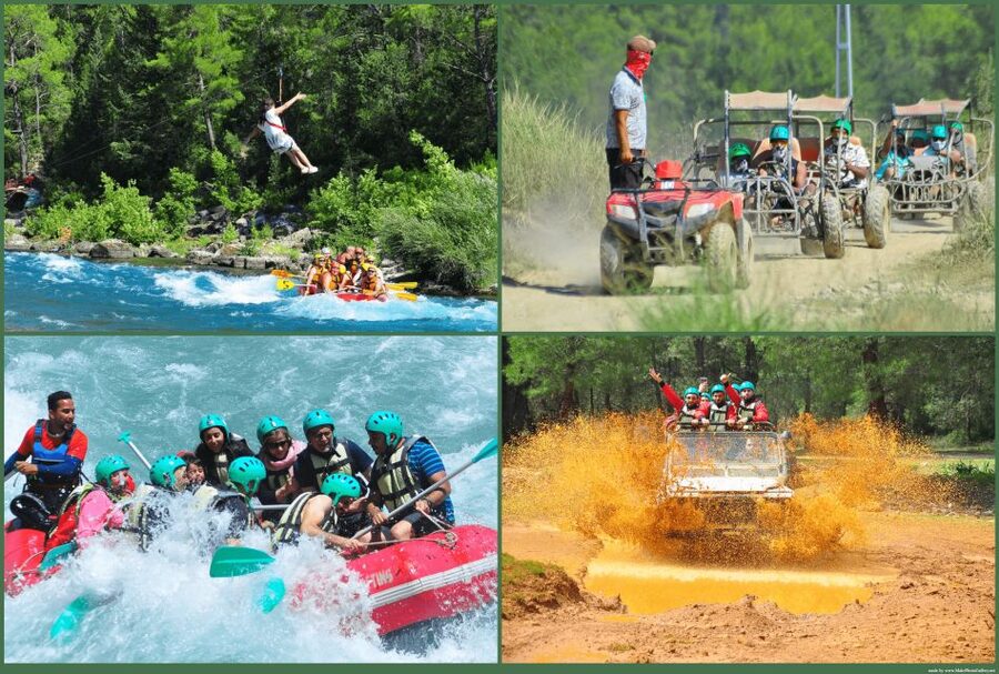 Alanya: Rafting, Zipline, Quad, Buggy, Jeep Tour with Lunch - Reaching Köprülü Canyon from Alanya