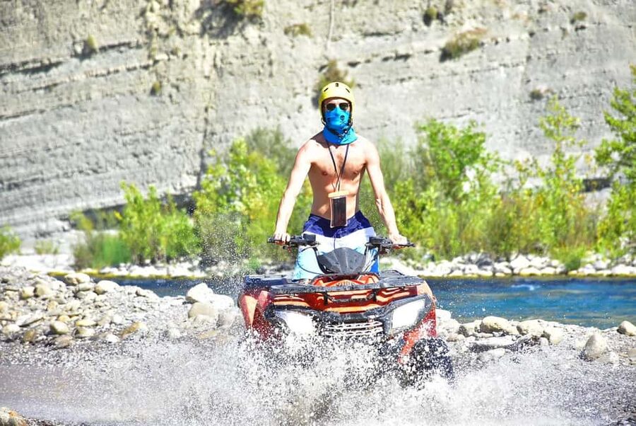 Alanya/Side/Antalya: Rafting, Zipline, Quad & Jeep Safari - Quad biking or buggy riding on muddy trails