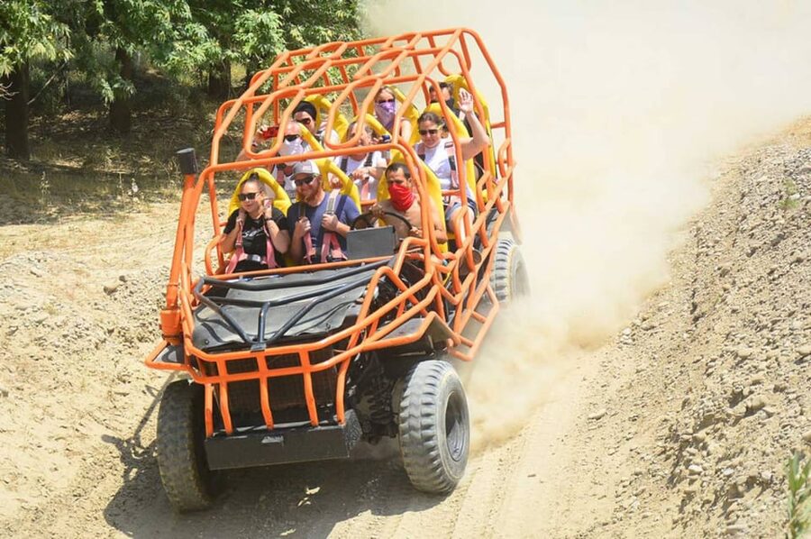 Alanya: Super Combo Quad, Buggy, Rafting & Zipline w/Lunch - Quad biking and buggy riding in mud