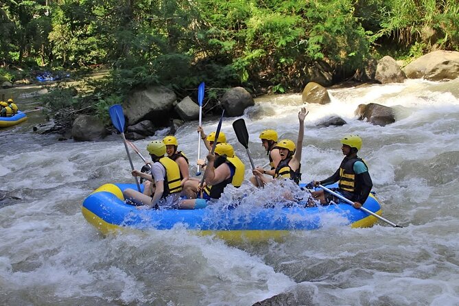All inclusive : Ayung River White Water Rafting Lunch and Private Transport - Indonesian buffet lunch in a tropical garden
