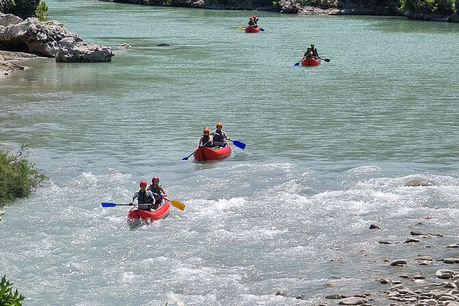 Amazing Rafting Experience at Last Wild Vjosa River of Europe in Permet, Albania - Swimming, rocks, and time between rapids