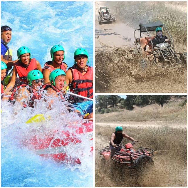 Antalya: Buggy or Quad and Rafting Tour with Lunch - Hotel pickup from Antalya, Side, and the coast