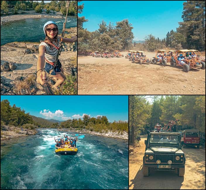 Antalya Outdoor Adventure: Rafting, Jeep & Quad w/Lunch - Key points to know before booking