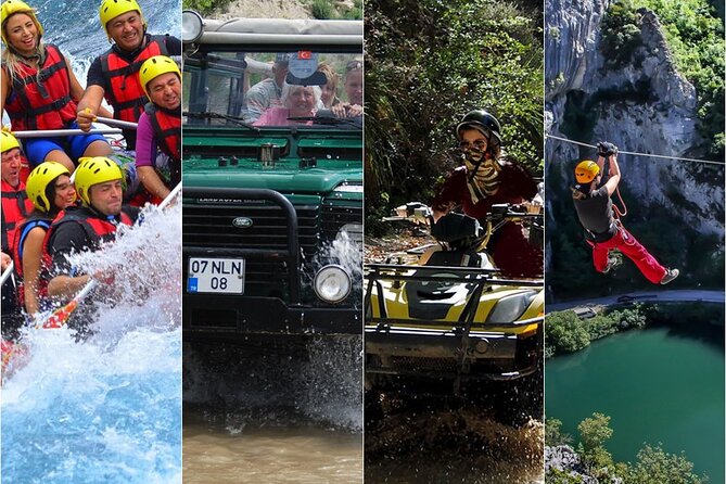 Antalya Super Combo W/Rafting ,Jeep Safari ,Quad Biking & Zipline - Key points to know before booking