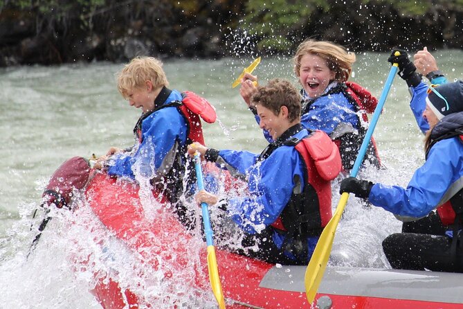 Athabasca Expressway Whitewater Rafting - The takeout, dry clothes, and return to Jasper