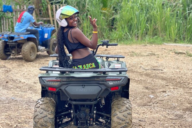 ATV and Bamboo Rafting With limestone foot massage and transport - The ATV ride through Jamaica’s countryside