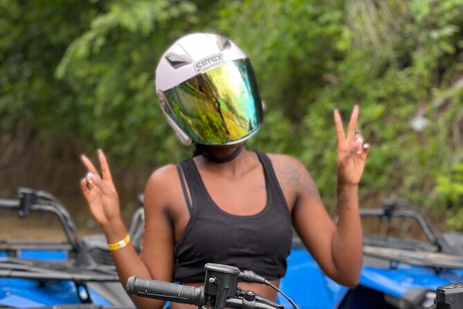 ATV and Bamboo Rafting with Transport from Montego Bay - From the trail to the Lethe community