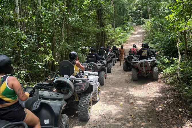 ATV Bamboo Rafting and Horseback Riding in Montego Bay - ATV trails bring the action