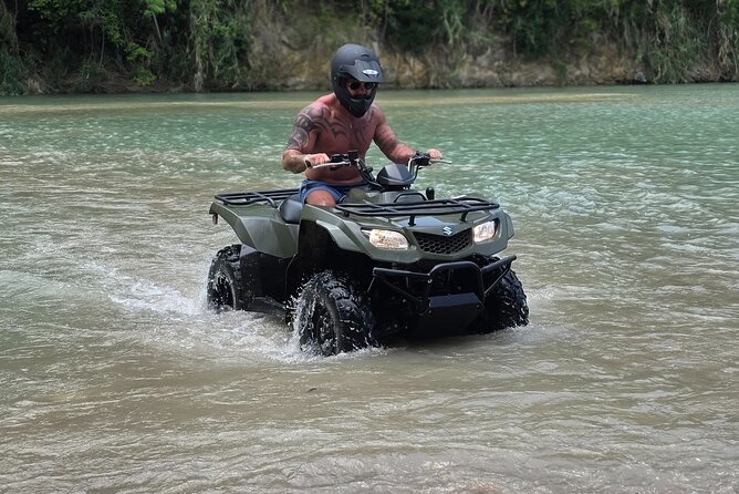 ATV Ride Blue Hole and Bamboo Rafting Tour - Key points at a glance
