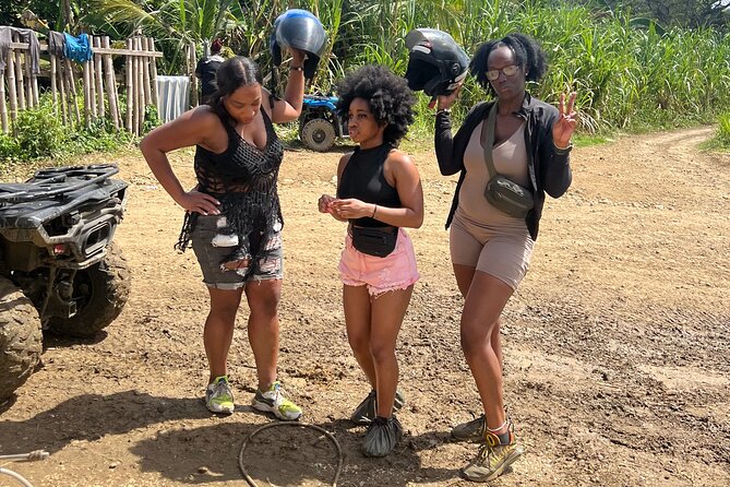 ATV/ Zipline/Horseback/Rafting /Rick's Cafe From Montego Bay - Getting comfortable before the ATV ride