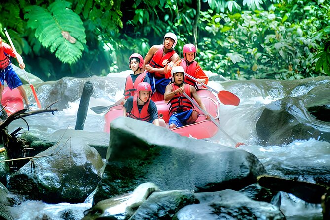 Ayung River Rafting + Bali Quad Bike + Spa Packages - Lunch by the river before the ATV ride