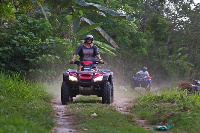 Bali ATV Quad Bike and River Rafting with private transfer - Walking down to the Ayung River