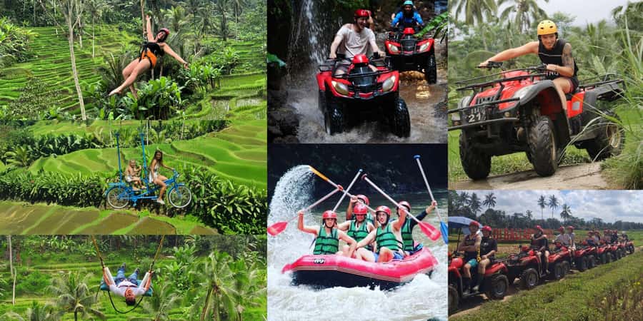 Bali: ATV Rafting Zipline Swing &Sky Bike in Ubud Rice Field - The Skybike and Jungle Swing Photo Stops