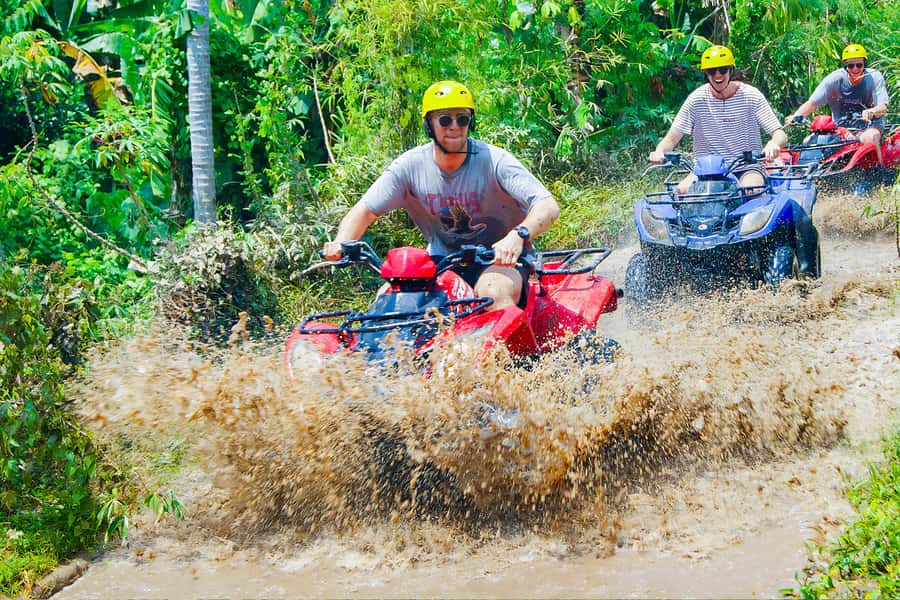 Bali-Ubud fun ATV Quad Bike Adventure & River Rafting - The 1.5-hour ATV ride through Ubud