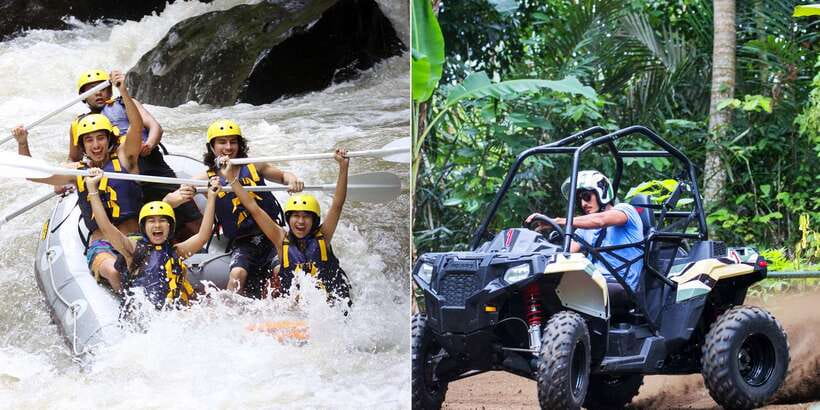 Bali: White Water Rafting and Jungle Buggies Adventure Tour - Rafting the Ayung River from a farther-north starting point