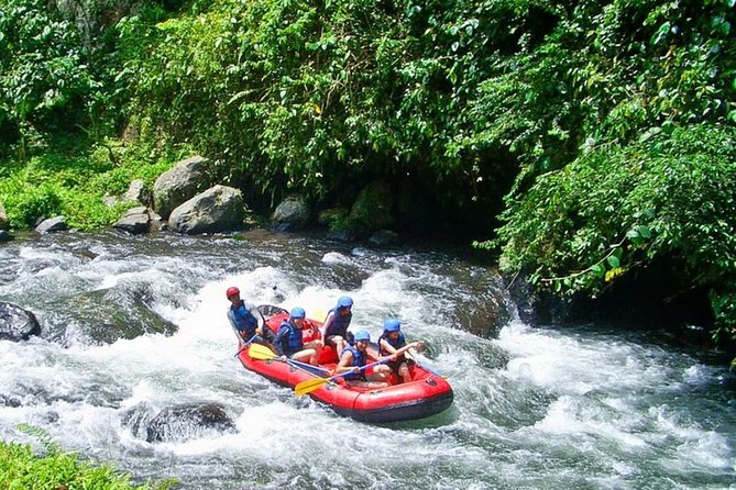 Bali White Water Rafting at Telaga Waja River - The waterfall finish