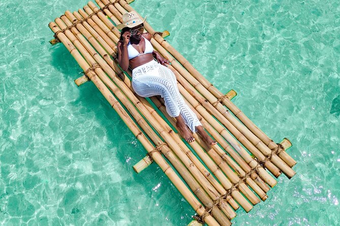 Bamboo Raft Drone Photoshoot in Barbados - Thirty minutes of posing from the air