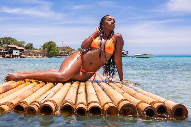 Bamboo Raft Photoshoot + FREE Videos, Shots and Cocktails - What the Curaçao raft photoshoot is really like