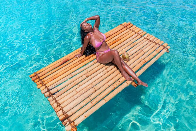 Bamboo Raft Photoshoot + FREE Videos, Shots and Cocktails - The drone photos are the big reason to book