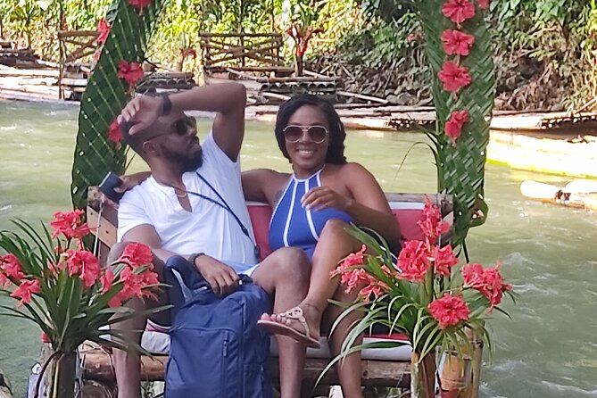 Bamboo Rafting Adventure with Limestone Massage from Montego Bay - Music, drinks, food, and the river mood