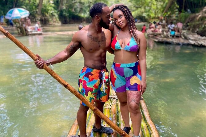 Bamboo Rafting, ATV, Horseback Riding & zipline - Montego Bay - Floating down the Great River on a bamboo raft