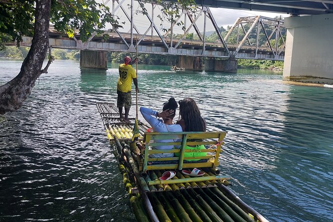 Bamboo Rafting, Frenchman Cove, Boston Jerk Centre in Portland - Who will enjoy this day most