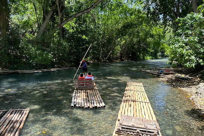 Bamboo Rafting & Horseback Ride n Swim Guided Tour In Montego Bay - Martha Brae River: a calm start on bamboo