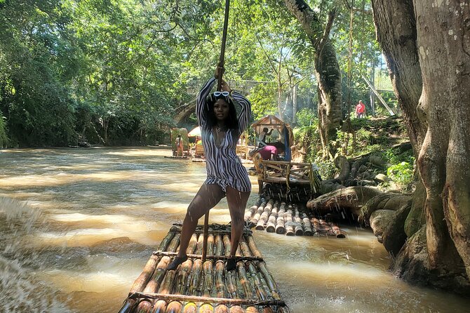 bamboo rafting with limestone foot massage - Shopping on the Way Back