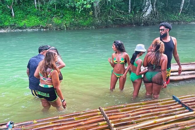 Bamboo River Rafting & horse back riding in Montego Bay - Limestone massage choices at the river stop