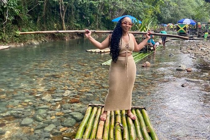 Bamboo River Rafting & horse back riding in Montego Bay - Lethe and the Great River bamboo raft