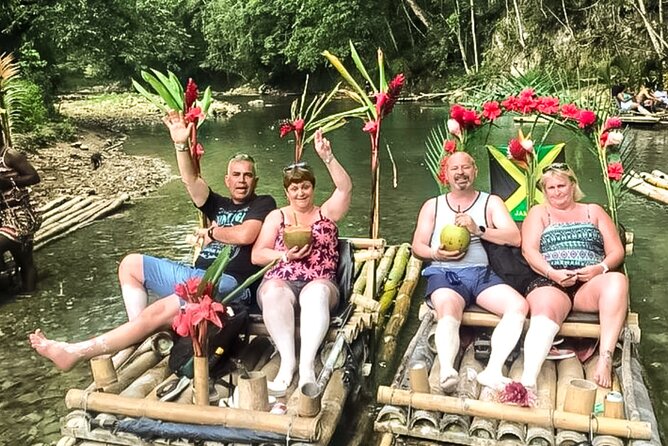 Bamboo River Rafting Limestone Foot Massage & Bottle of Rum Punch - From Montego Bay to the Great River