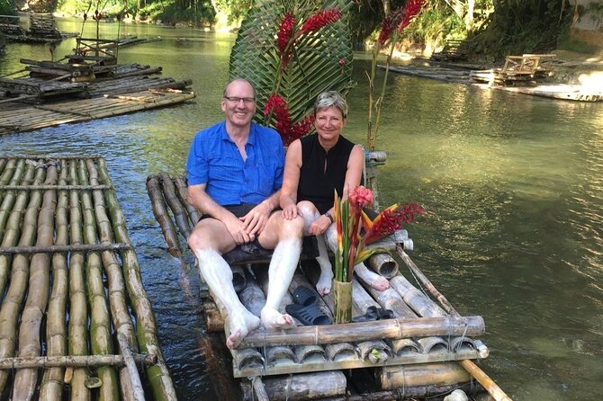 Bamboo River Rafting Limestone Foot Massage in Montego Bay Ja. - A slow float on a 50-foot bamboo raft