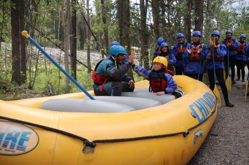 Banff: Afternoon Kananaskis River Whitewater Rafting Tour - Calm water, wildlife, and forest views