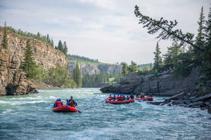Banff: Horseshoe Canyon Whitewater Rafting Tour - On the river, waves, hits, and shale walls