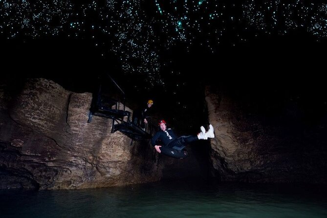 Black Water Rafting Semi Private Tour from Auckland - Small waterfalls and fast underground water