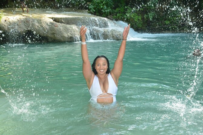 Blue Hole and Bamboo Rafting Ocho Rios - The Blue Hole: pools, jumps, and a little work