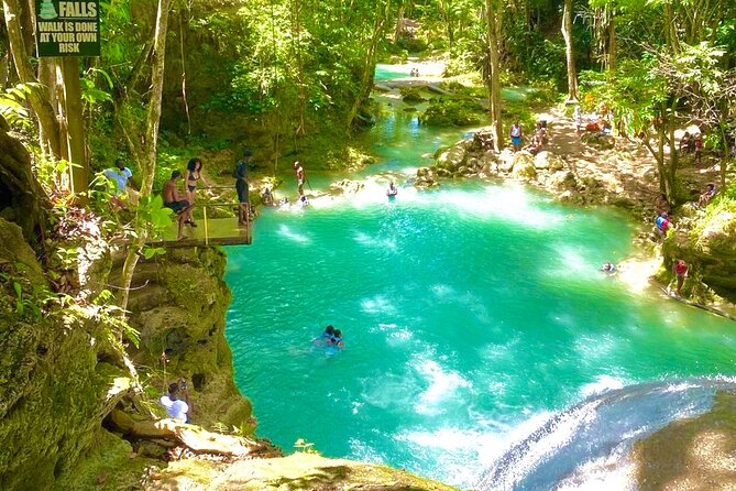 Blue Hole Secret Falls, White River Rafting, and River Tubing from Ocho Rios - Blue Hole: Rope Swings, Cascades, and Fresh Water