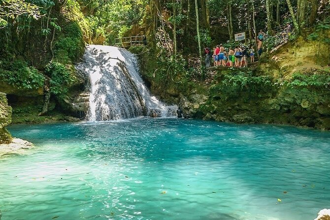 Blue Hole Waterfalls and Bamboo Rafting from Ocho Rios Jamaica - Blue Hole: Two Hours of Pools, Falls, and Rope Swings