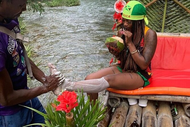Blue Hole Waterfalls and Bamboo Rafting from Ocho Rios Jamaica - Private Transport Makes the Day Easier