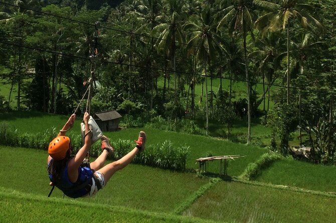 BMW Bali Rafting + Flying Fox at Telaga Waja River (LESS STAIRS) - Equipment, Briefing, and the Zipline Start