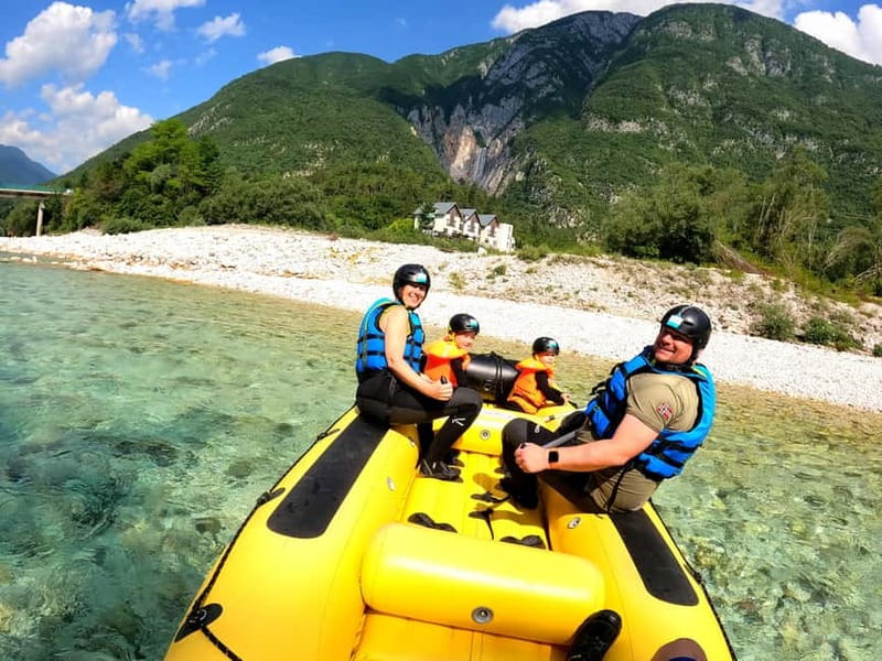 Bovec: Kinder Rafting on Soča River from 4years +FREE photos - Why this Soča rafting trip suits families