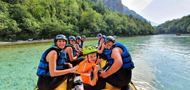 Bovec: Kinder Rafting on Soča River from 4years +FREE photos - The 10°C Soča: beautiful and very cold
