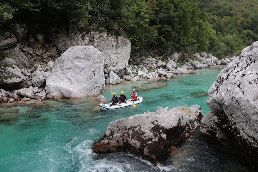 Bovec: Soča River Private Rafting Experience for Couples - Safety briefing before the rapids