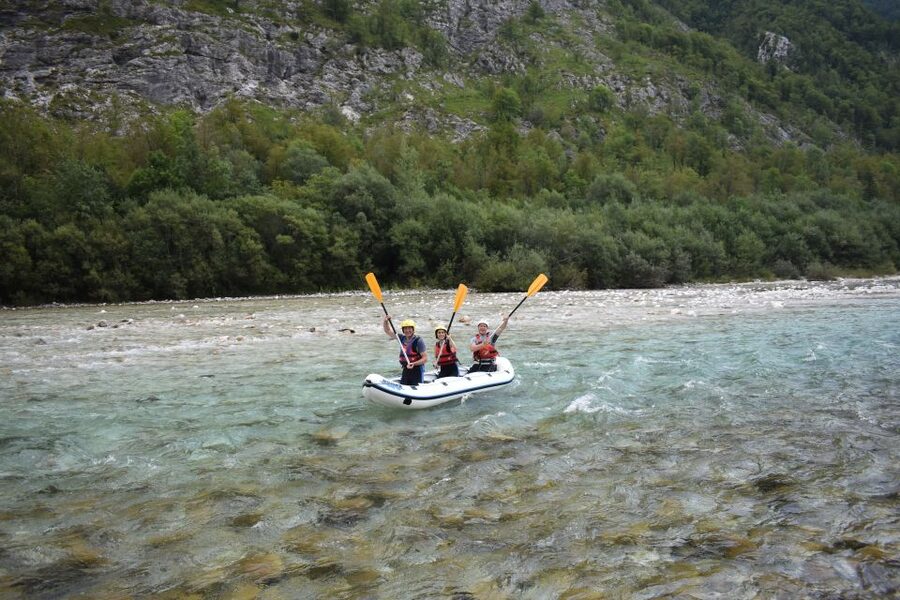 Bovec: Soča River Private Rafting Experience for Couples - The narrow raft and growing whitewater