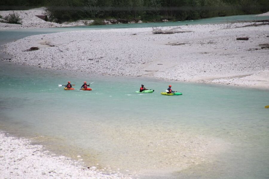 Bovec: Whitewater Kayaking on the Soča River - Rapids, eddies, and canyon scenery