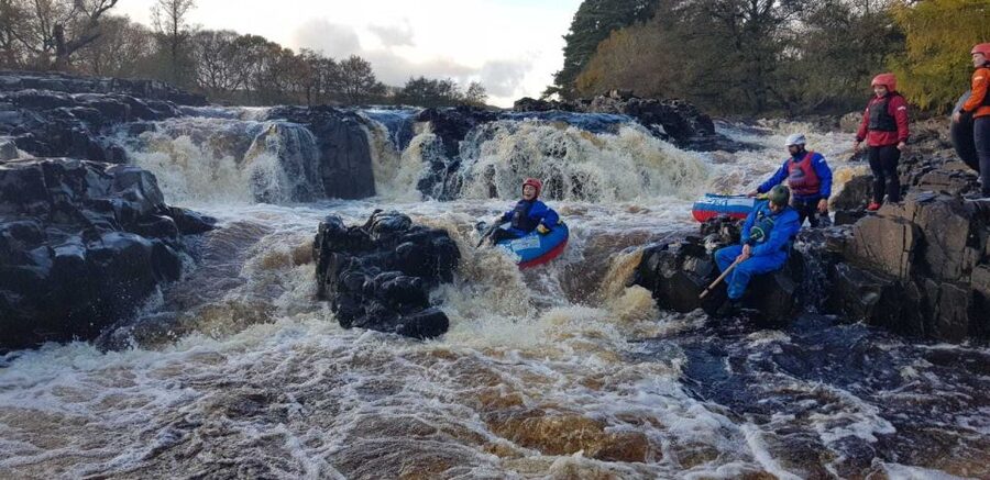 Bowlees: Guided White Water Tubing Adventure - Walking the Pennine Way to the water